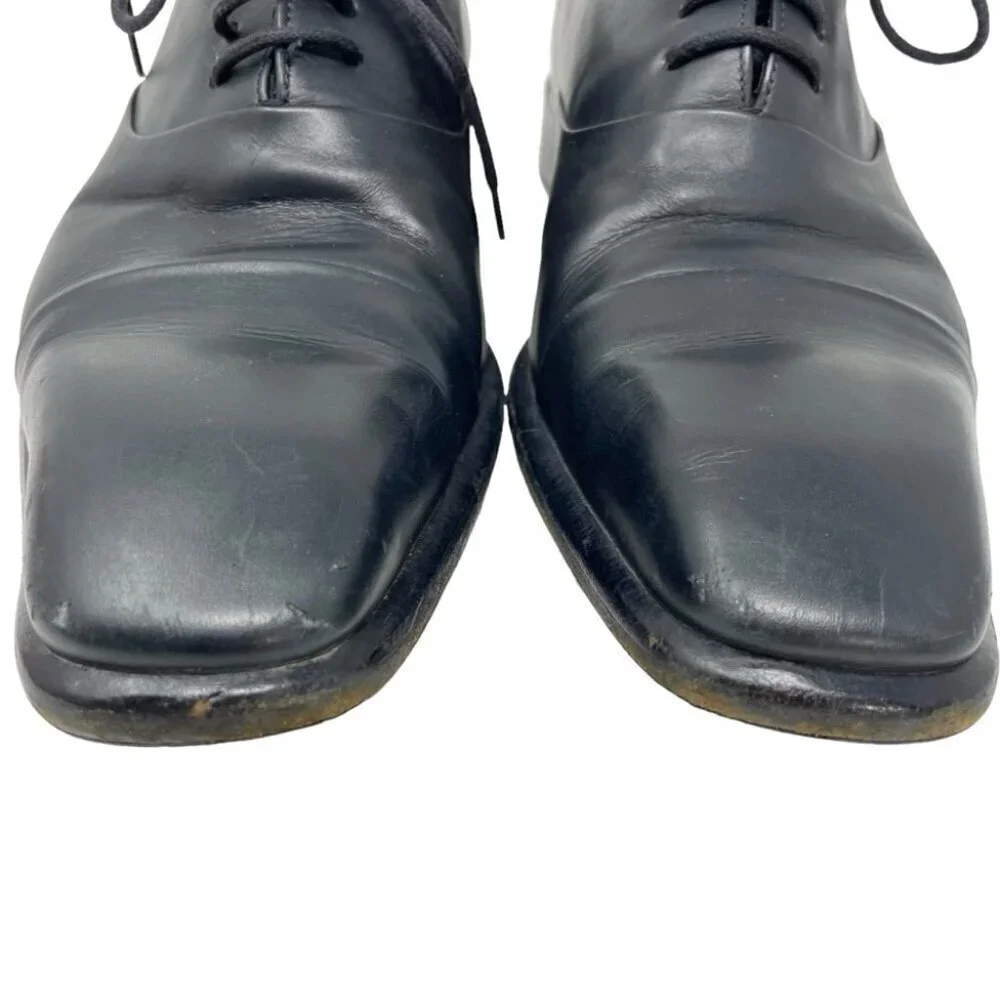 * Dior Timeless Derby Black Leather Dress Shoes Size 40.5 (US 7.5) Made in Italy